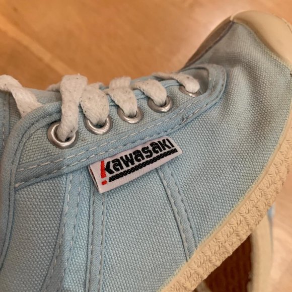 Vintage Turquoise Kawasaki Sneakers - Picture 2 of 9